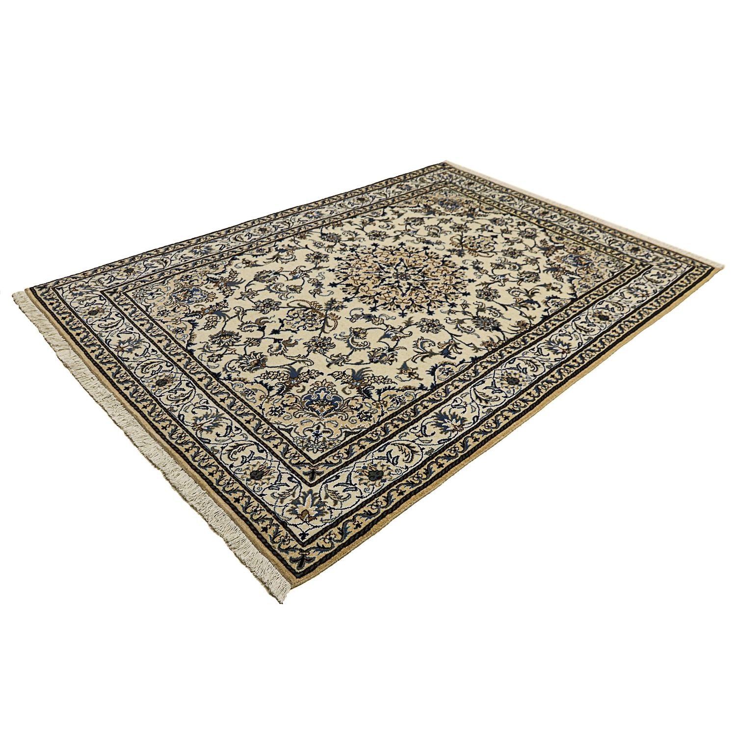 Persisk tæppe - Nain - 240 x 167 cm - beige