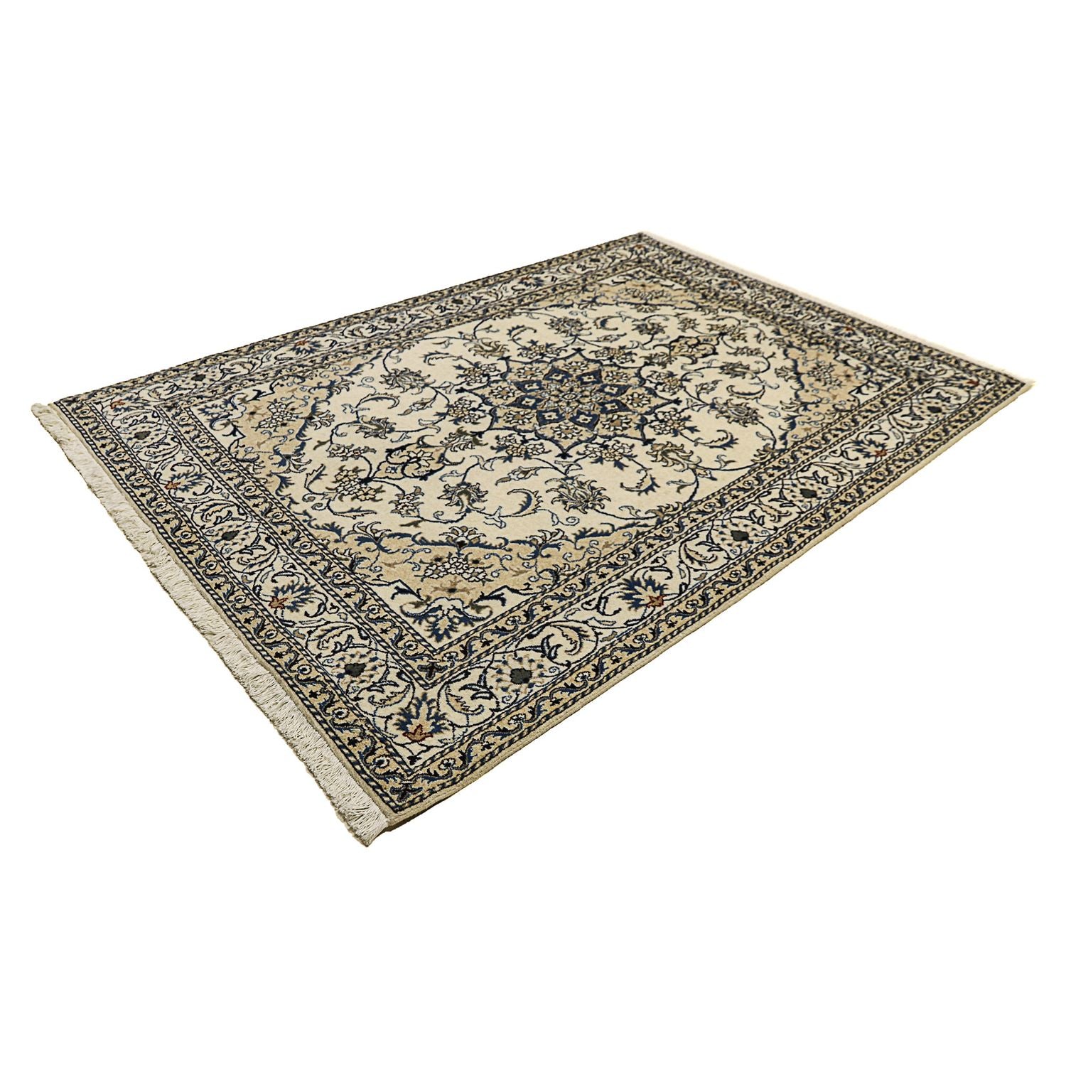 Persisk tæppe - Nain - 232 x 165 cm - beige