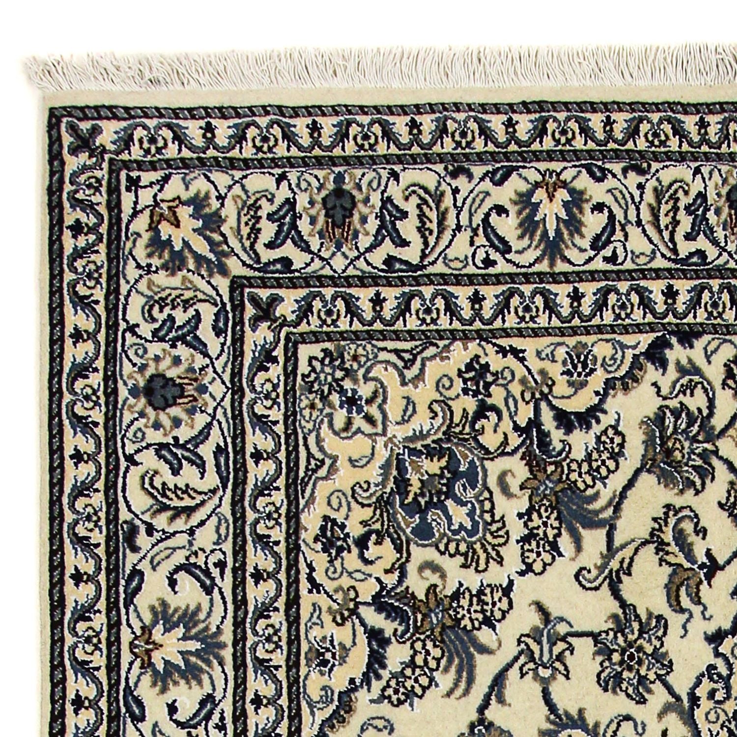 Persisk tæppe - Nain - 248 x 165 cm - beige