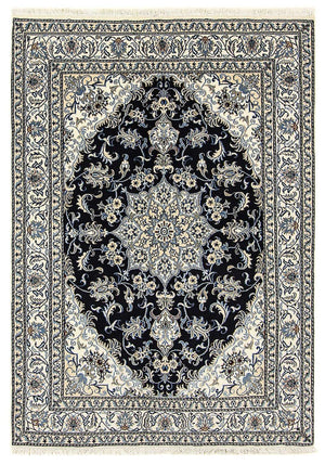 Persisk tæppe - Nain - 235 x 168 cm - mørkeblå