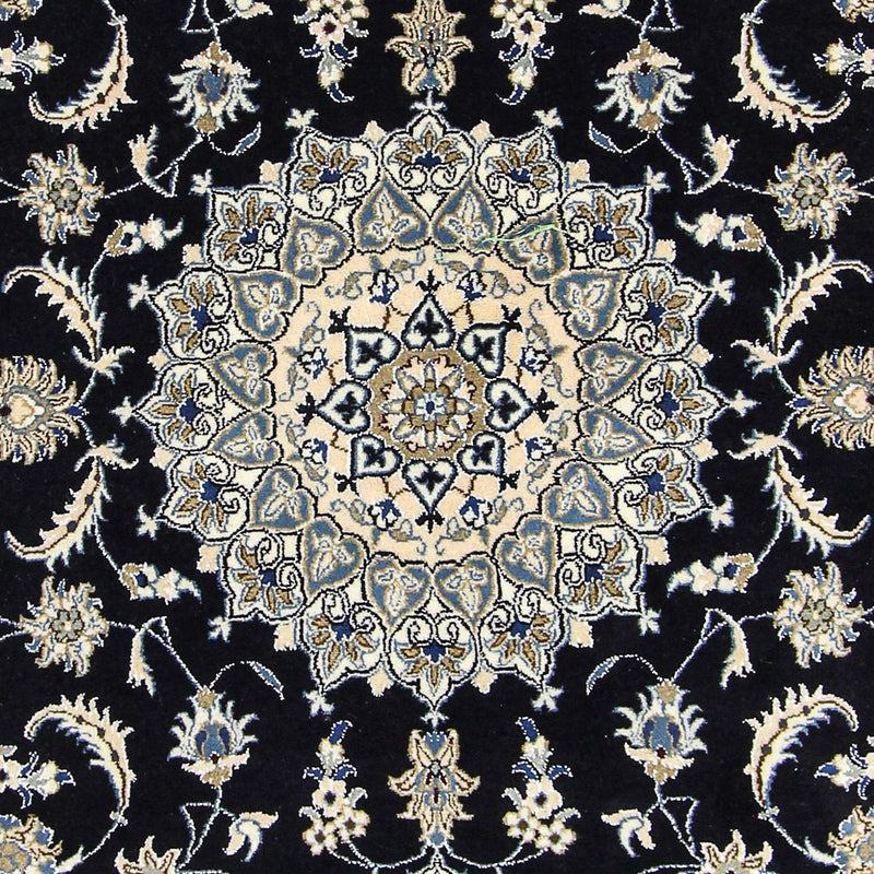Persisk tæppe - Nain - 300 x 200 cm - mørkeblå