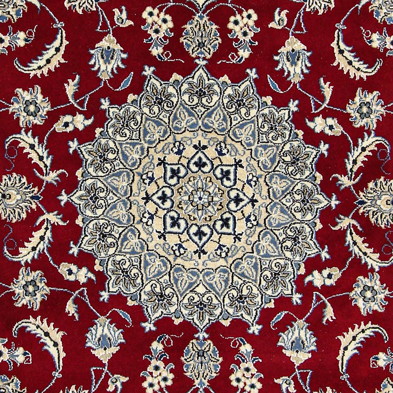 Persisk tæppe - Nain - 295 x 193 cm - mørkerød