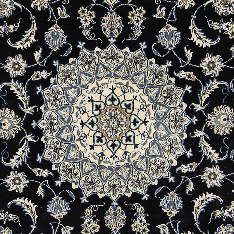 Persisk tæppe - Nain - 296 x 197 cm - mørkeblå
