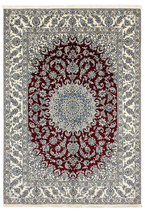 Persisk tæppe - Nain - 346 x 246 cm - mørkerød