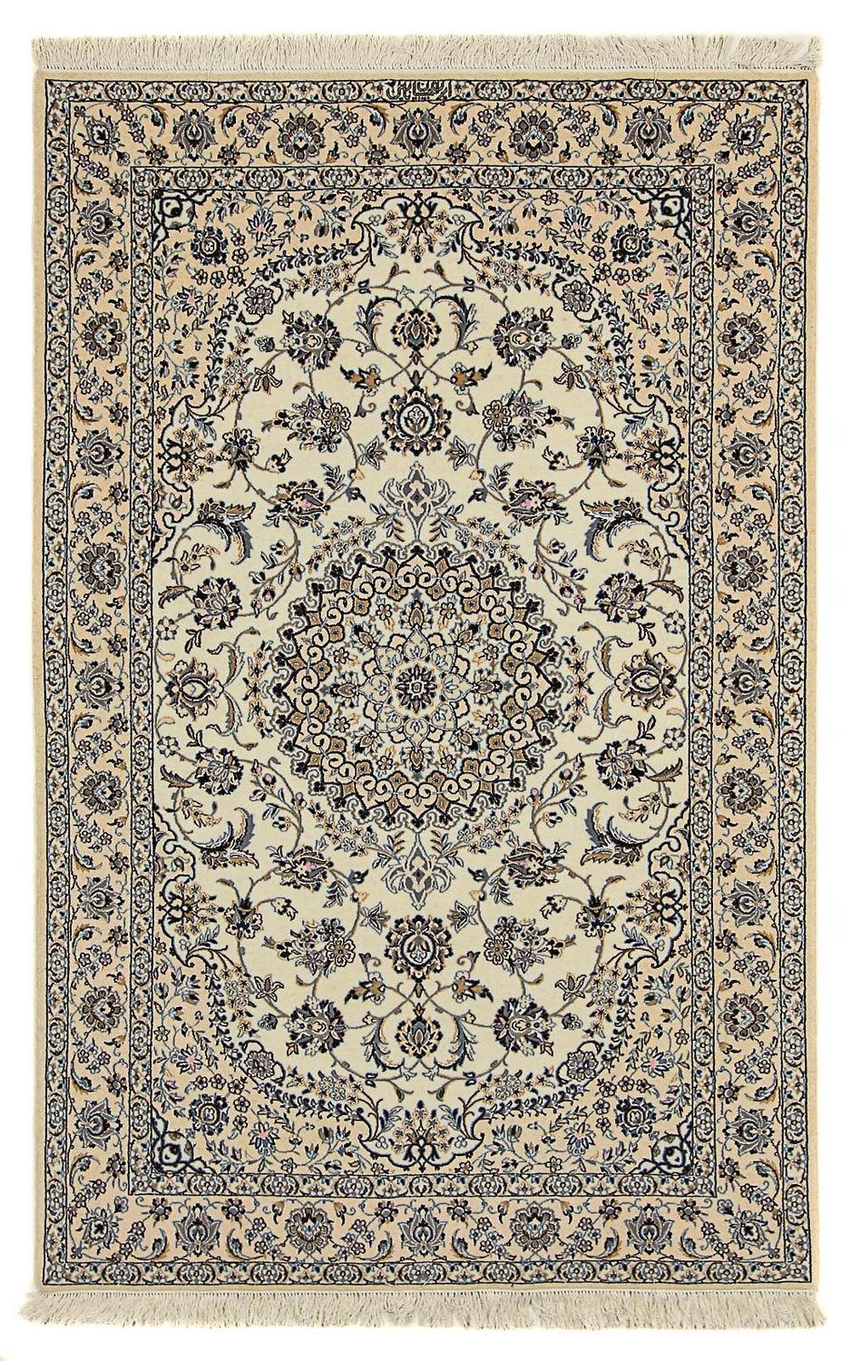 Persisk tæppe - Nain - Premium - 213 x 137 cm - beige