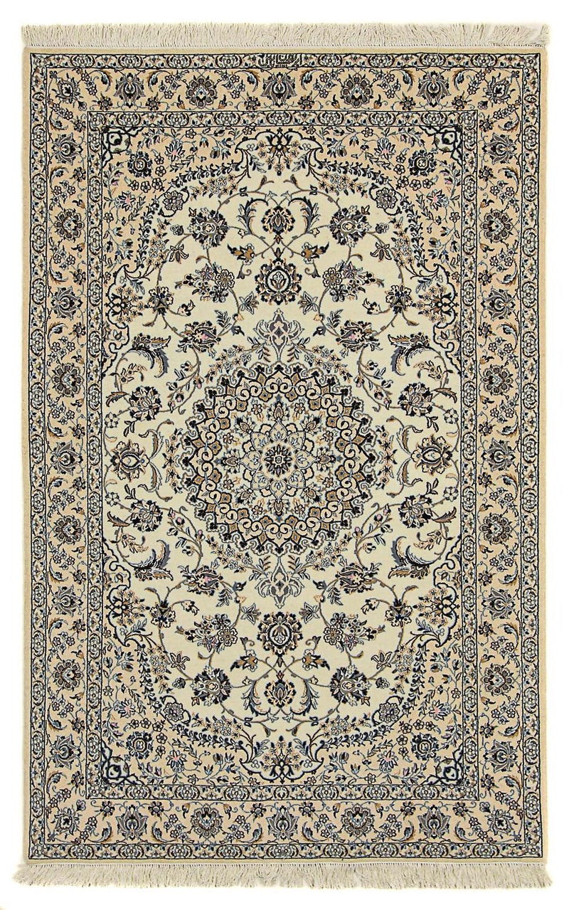 Persisk tæppe - Nain - Premium - 213 x 137 cm - beige