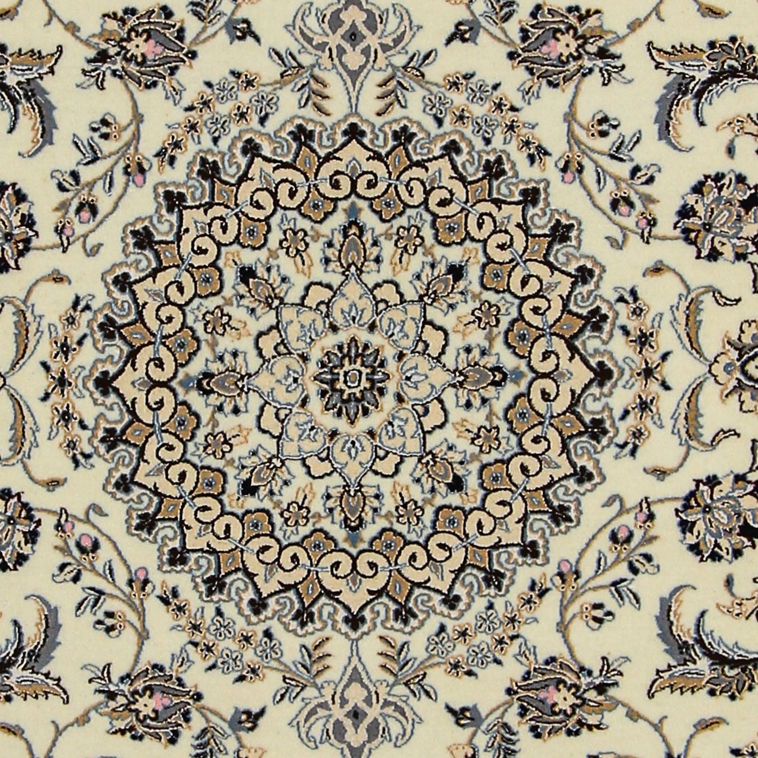Persisk tæppe - Nain - Premium - 213 x 137 cm - beige