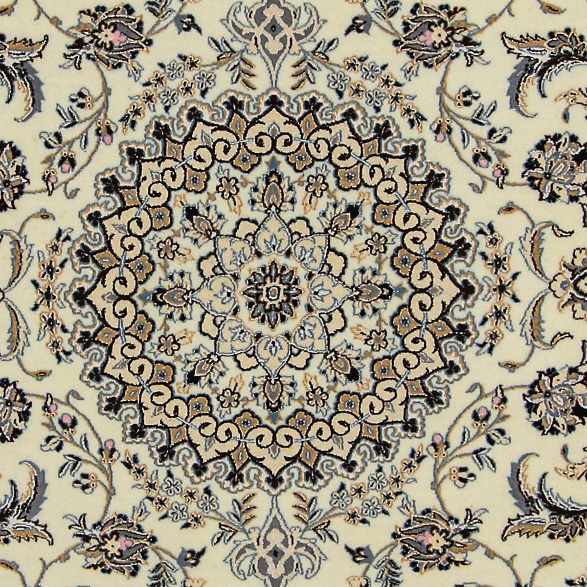 Persisk tæppe - Nain - Premium - 213 x 137 cm - beige