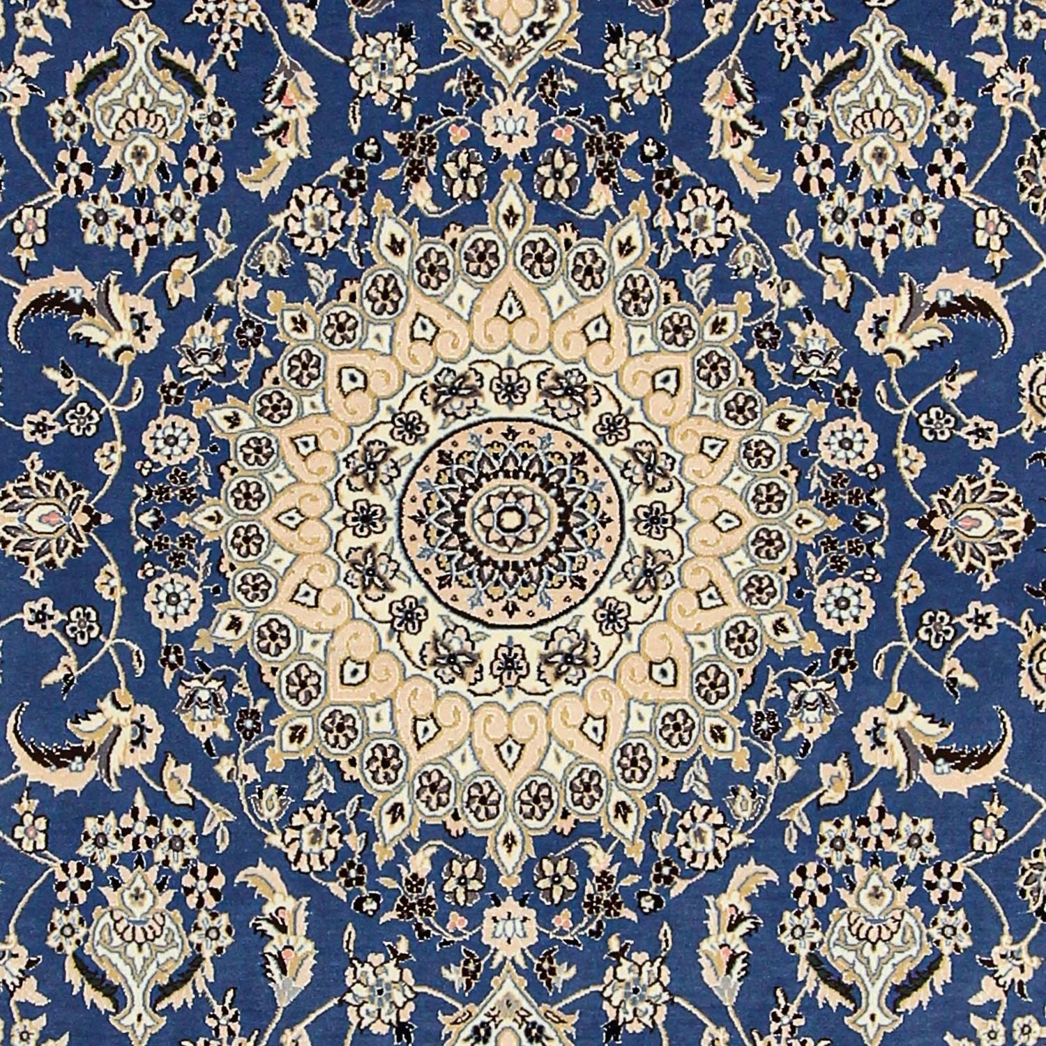 Persisk tæppe - Nain - Premium - 239 x 149 cm - blå