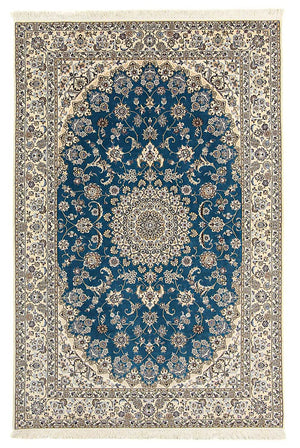 Persisk tæppe - Nain - Premium - 236 x 154 cm - blå