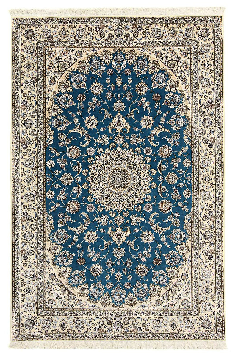 Persisk tæppe - Nain - Premium - 236 x 154 cm - blå