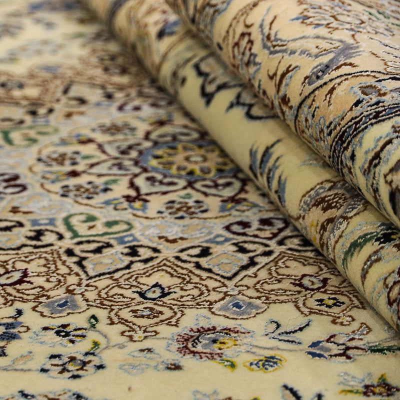 Persisk tæppe - Nain - Premium - 247 x 154 cm - beige