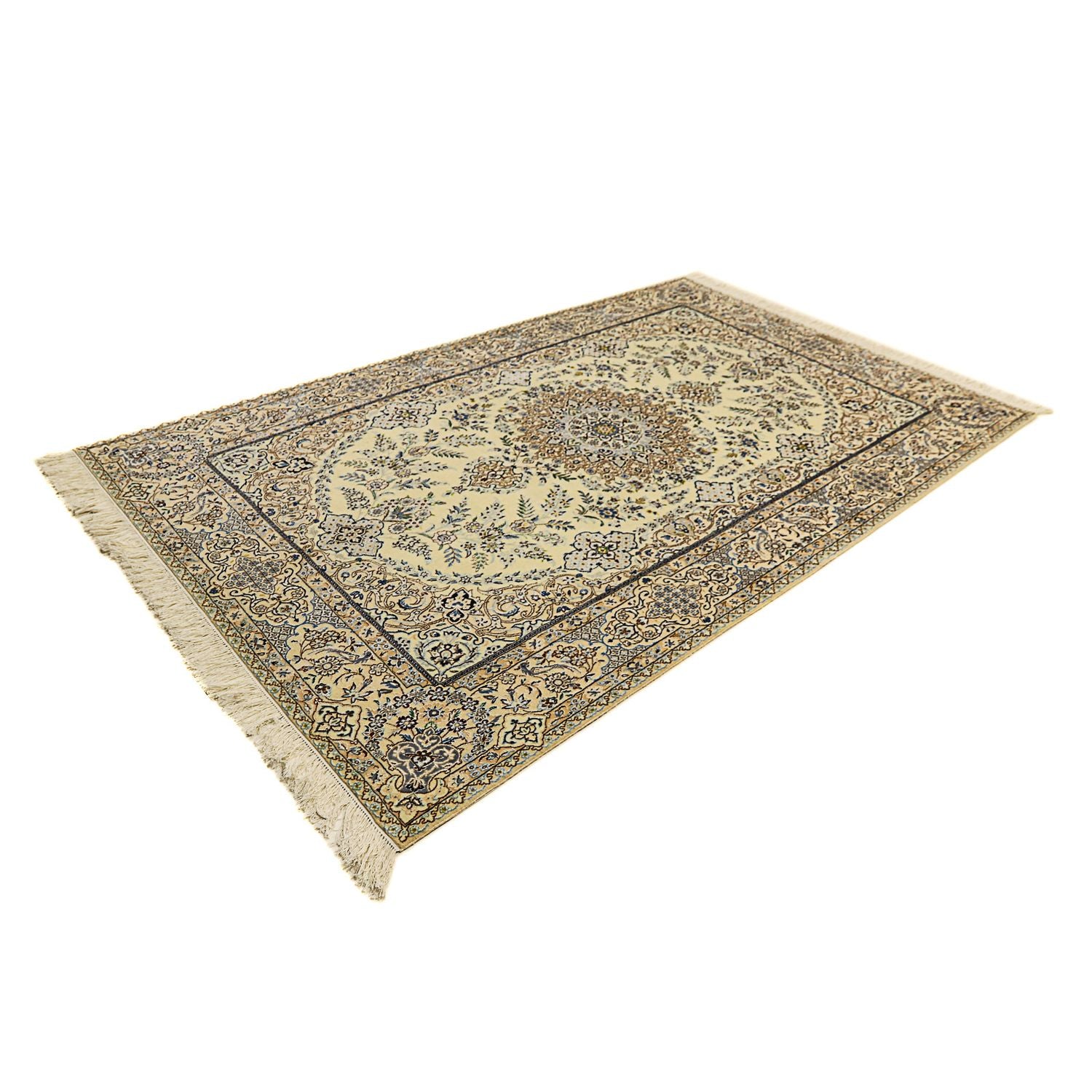 Persisk tæppe - Nain - Premium - 247 x 154 cm - beige
