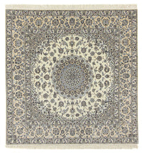 Persisk tæppe - Nain - Premium firkantet  - 205 x 205 cm - beige