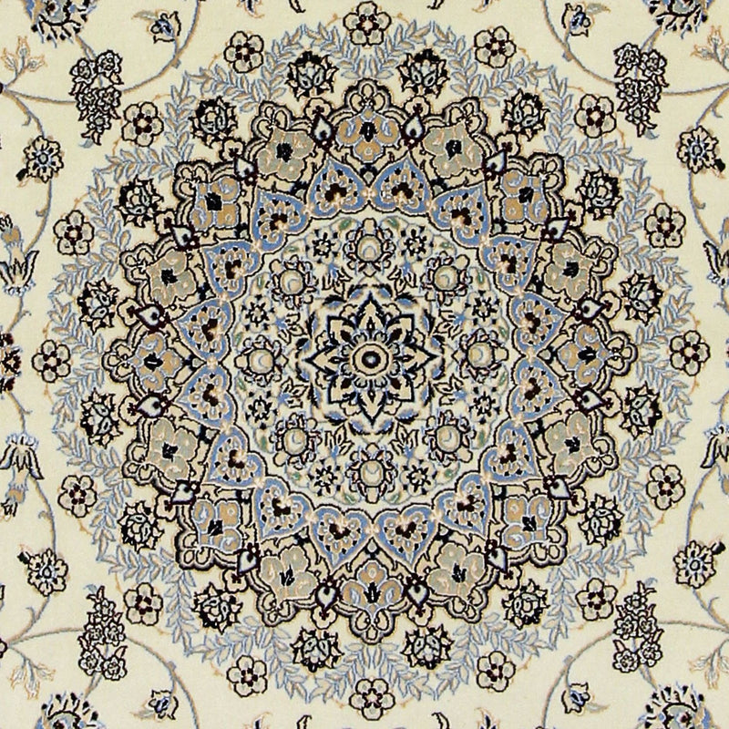 Persisk tæppe - Nain - Premium firkantet  - 205 x 205 cm - beige