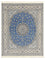 Persisk tæppe - Nain - Premium - 255 x 206 cm - blå