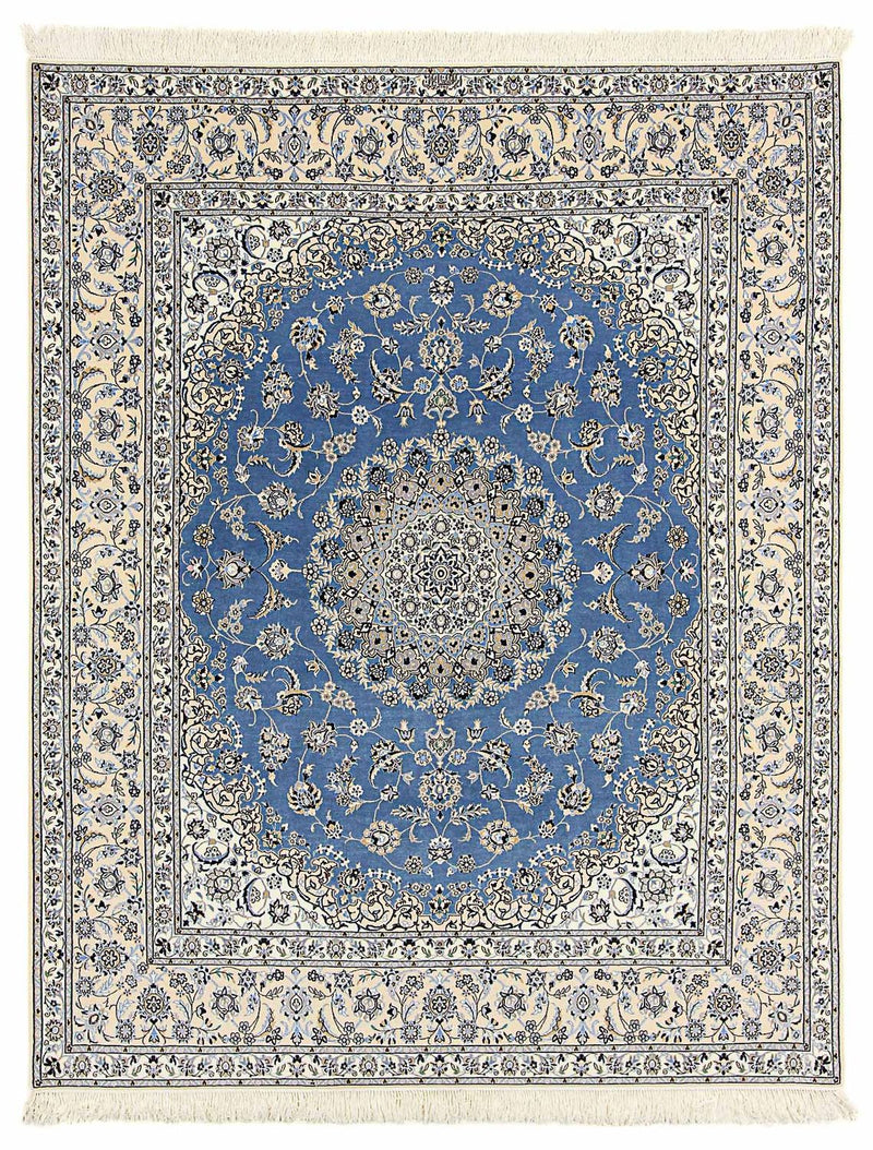 Persisk tæppe - Nain - Premium - 255 x 206 cm - blå