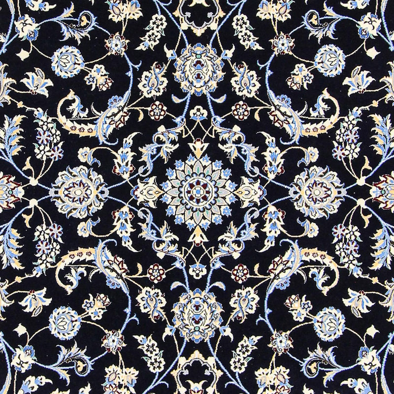 Persisk tæppe - Nain - Premium - 300 x 200 cm - mørkeblå