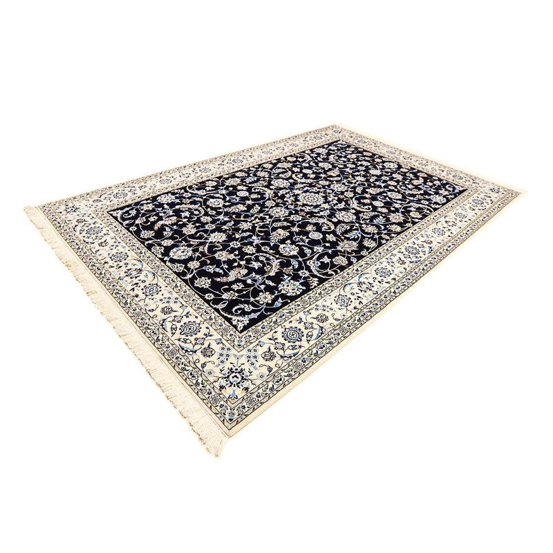 Persisk tæppe - Nain - Premium - 300 x 200 cm - mørkeblå
