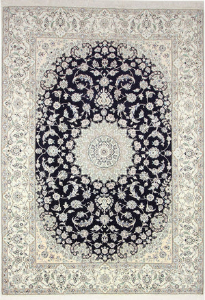 Persisk tæppe - Nain - Royal - 345 x 246 cm - mørkeblå