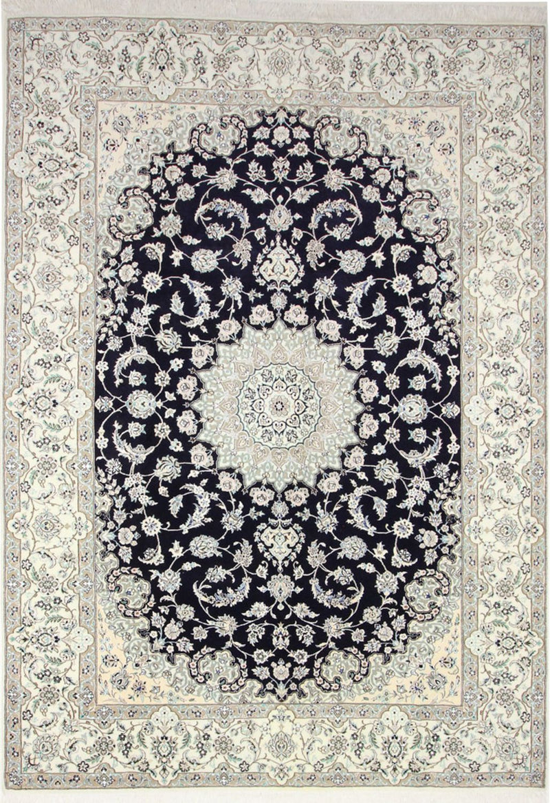 Persisk tæppe - Nain - Royal - 345 x 246 cm - mørkeblå
