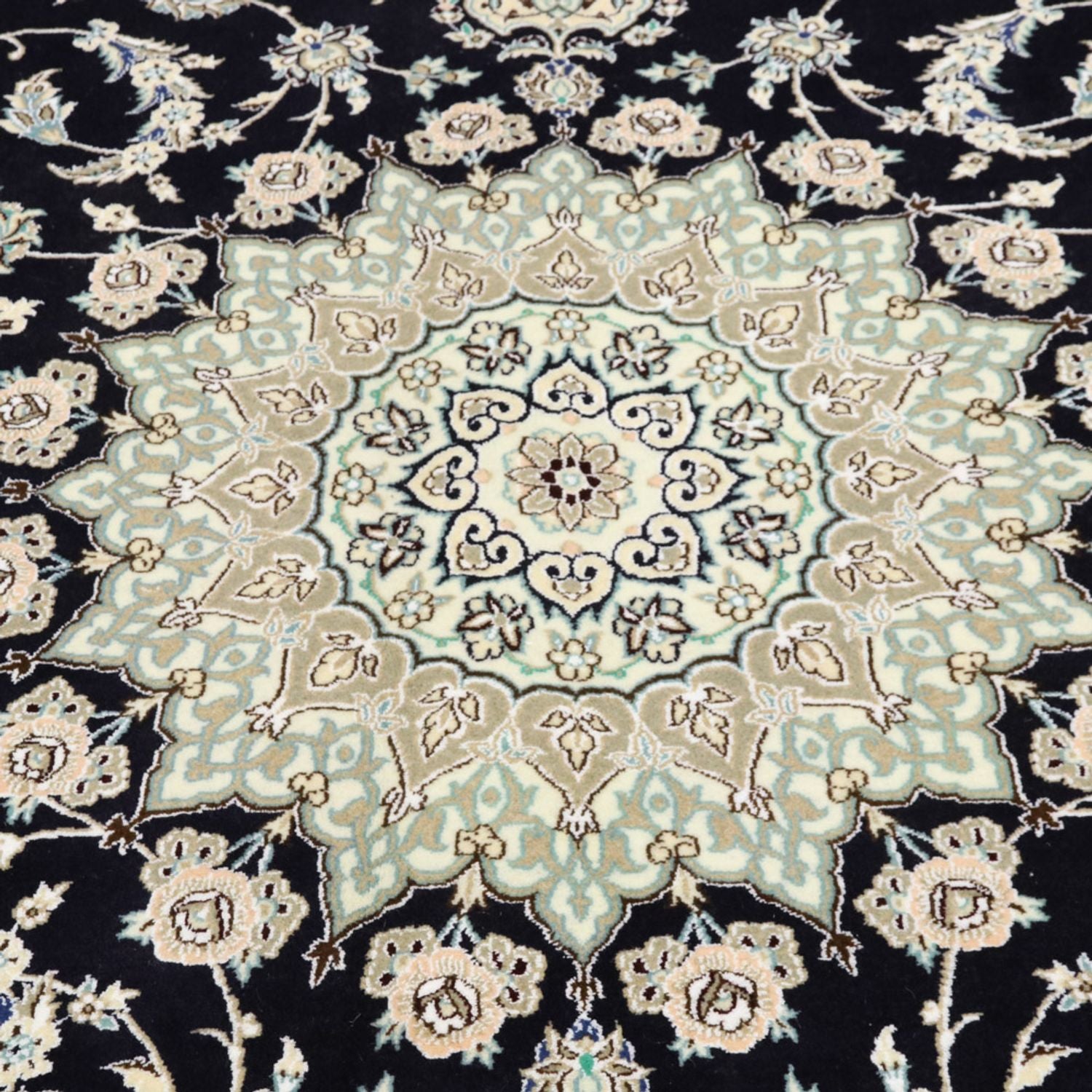 Persisk tæppe - Nain - Royal - 345 x 246 cm - mørkeblå