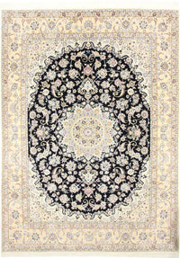 Persisk tæppe - Nain - Royal - 350 x 254 cm - mørkeblå