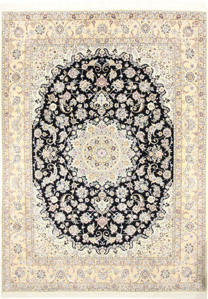 Persisk tæppe - Nain - Royal - 350 x 254 cm - mørkeblå