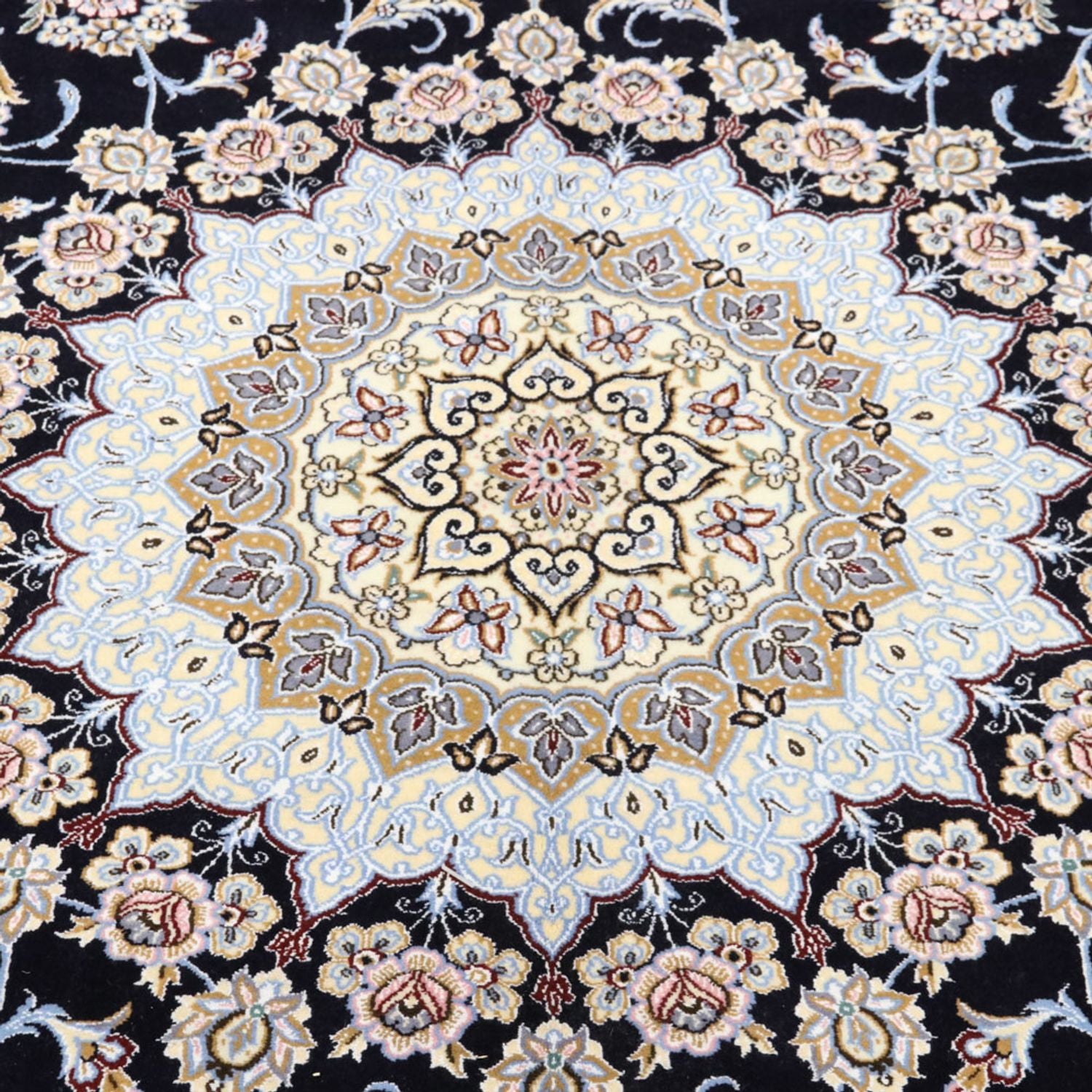 Persisk tæppe - Nain - Royal - 356 x 248 cm - mørkeblå