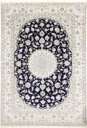 Persisk tæppe - Nain - Royal - 360 x 248 cm - mørkeblå