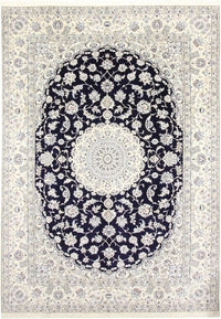 Persisk tæppe - Nain - Royal - 350 x 246 cm - mørkeblå