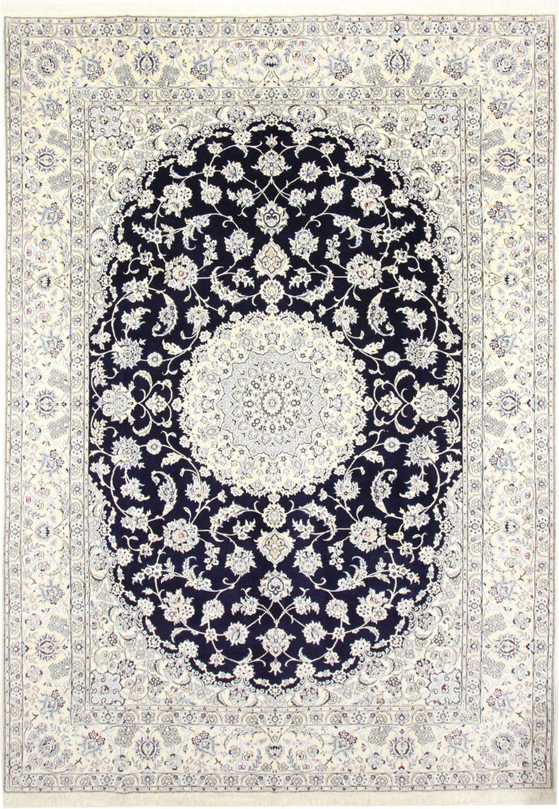 Persisk tæppe - Nain - Royal - 350 x 246 cm - mørkeblå