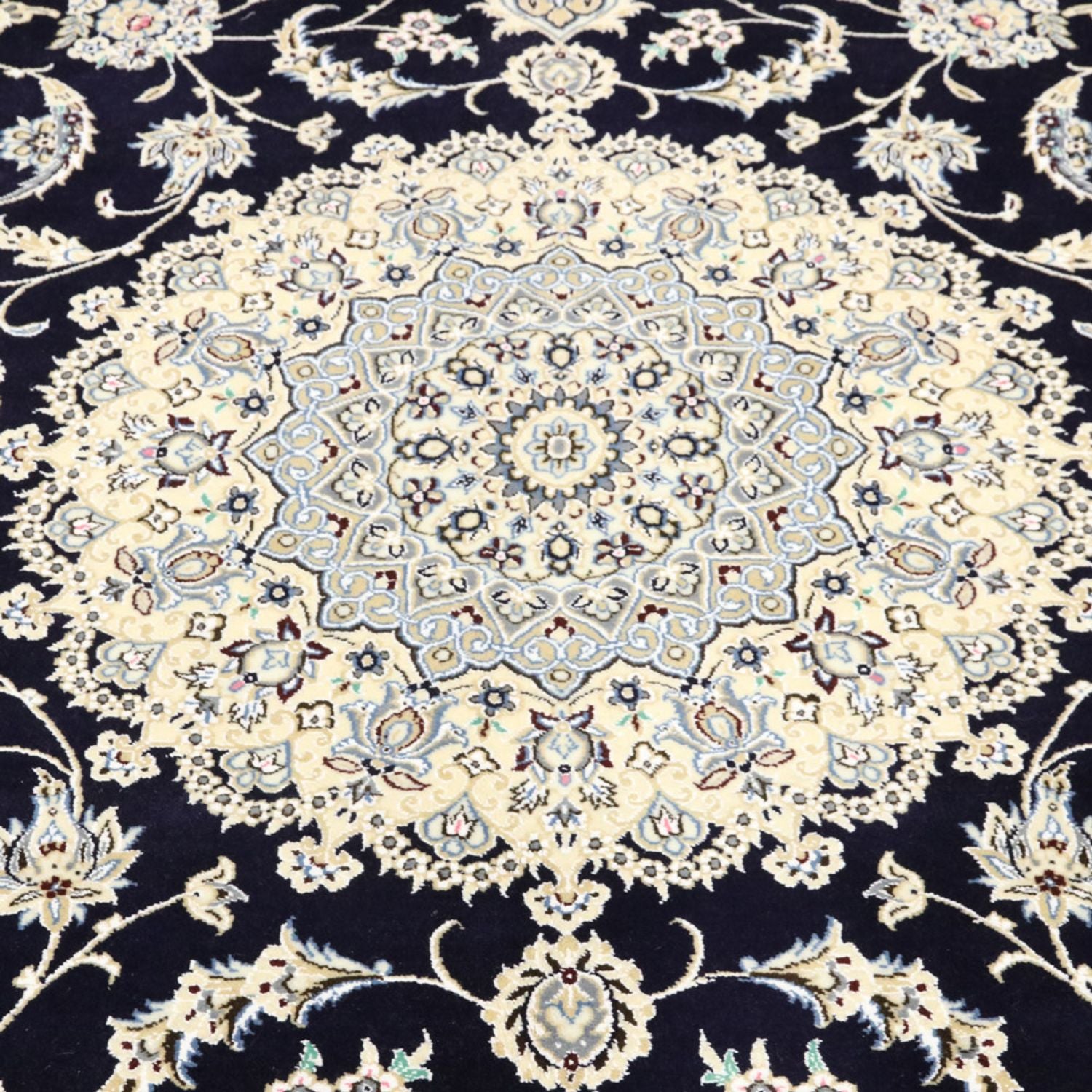 Persisk tæppe - Nain - Royal - 350 x 246 cm - mørkeblå