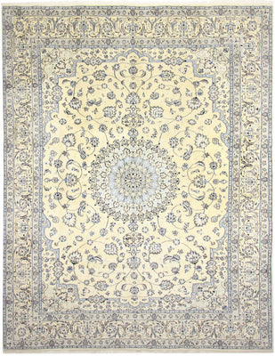 Persisk tæppe - Nain - Royal - 393 x 303 cm - creme