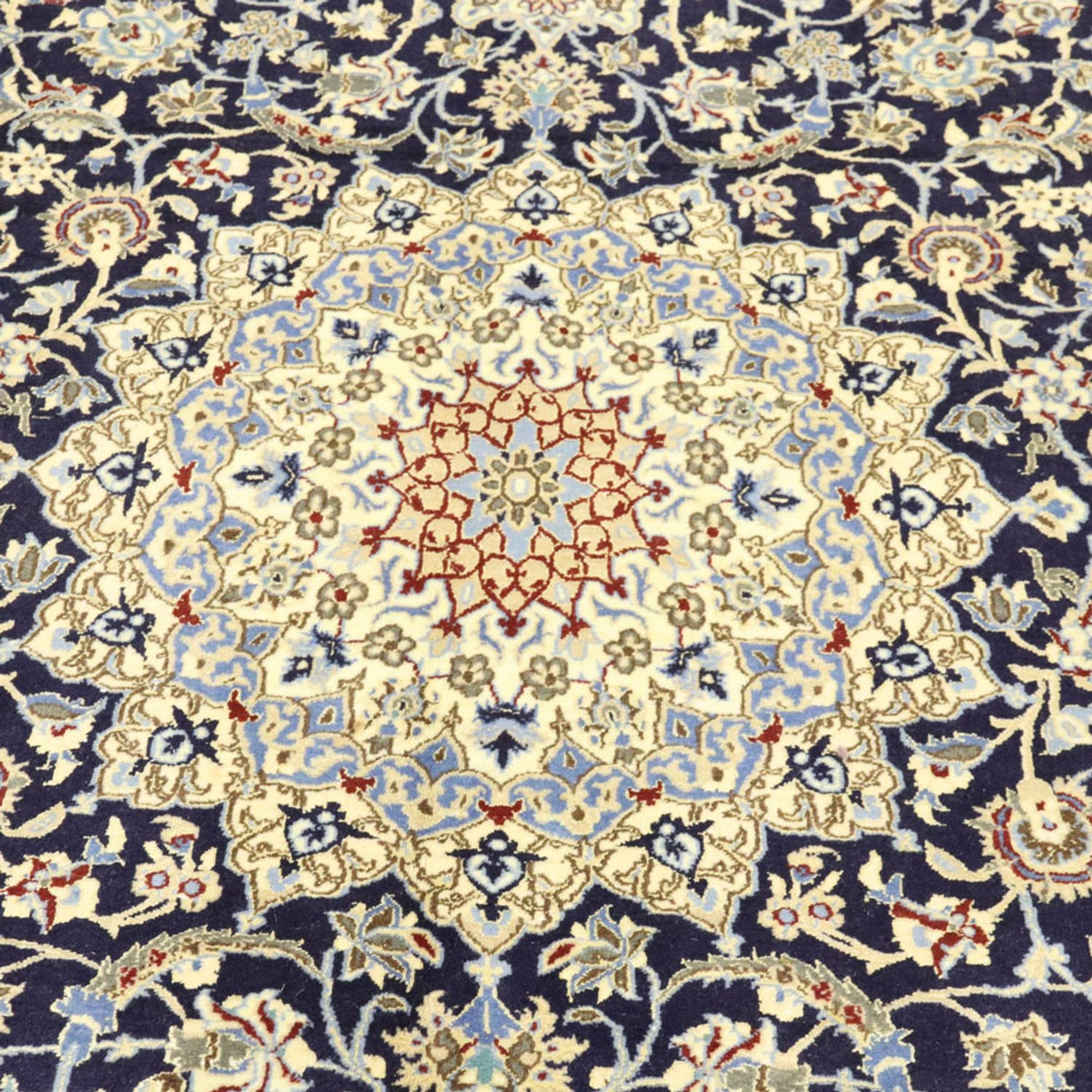 Persisk tæppe - Nain - Royal - 296 x 203 cm - mørkeblå