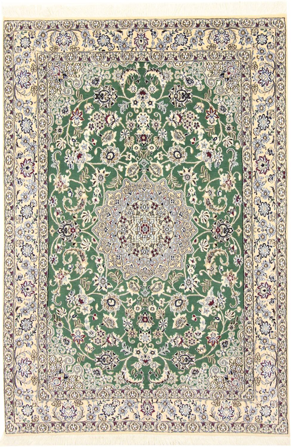 Persisk tæppe - Nain - Royal - 198 x 130 cm - grøn