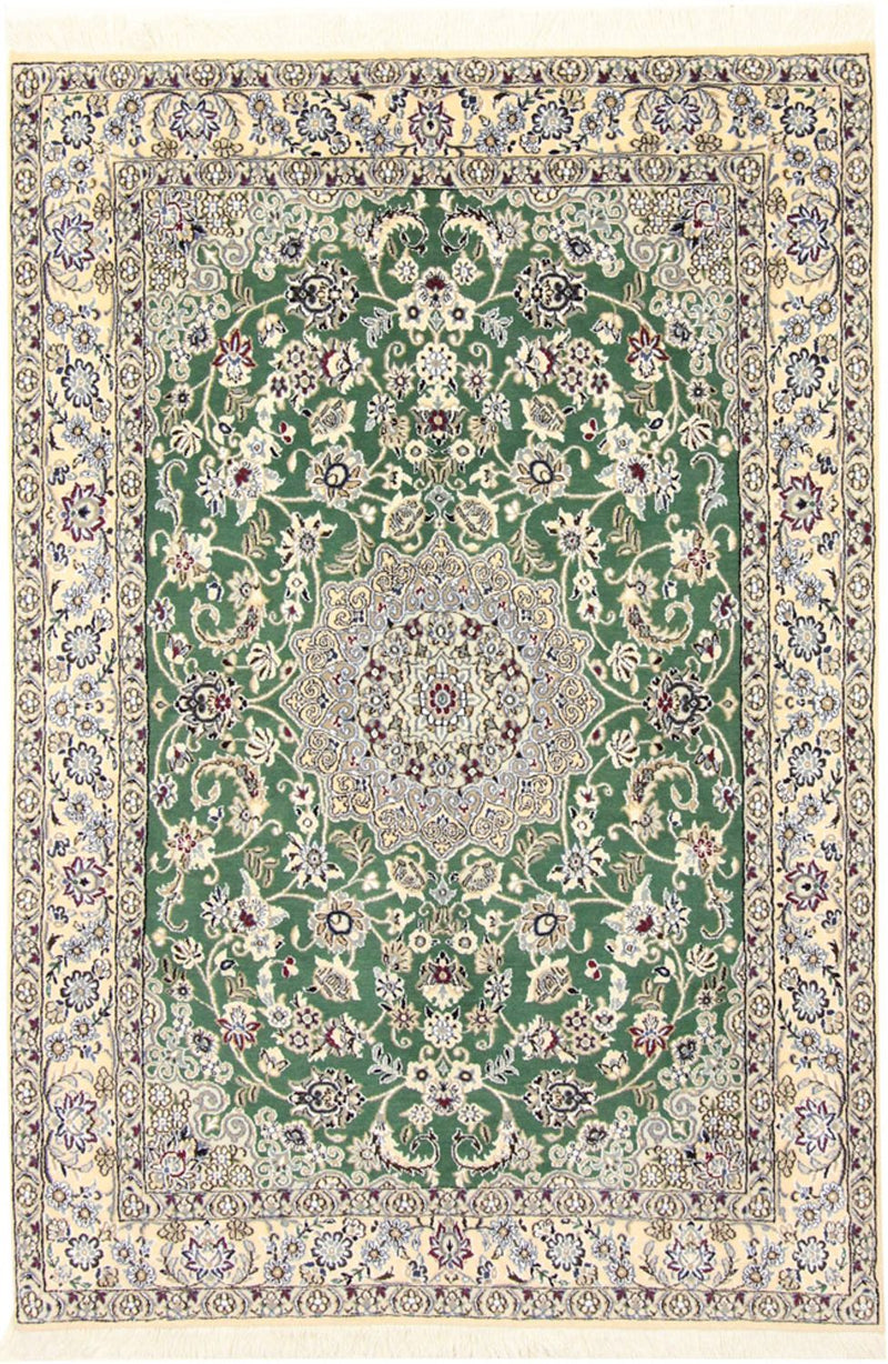 Persisk tæppe - Nain - Royal - 198 x 130 cm - grøn