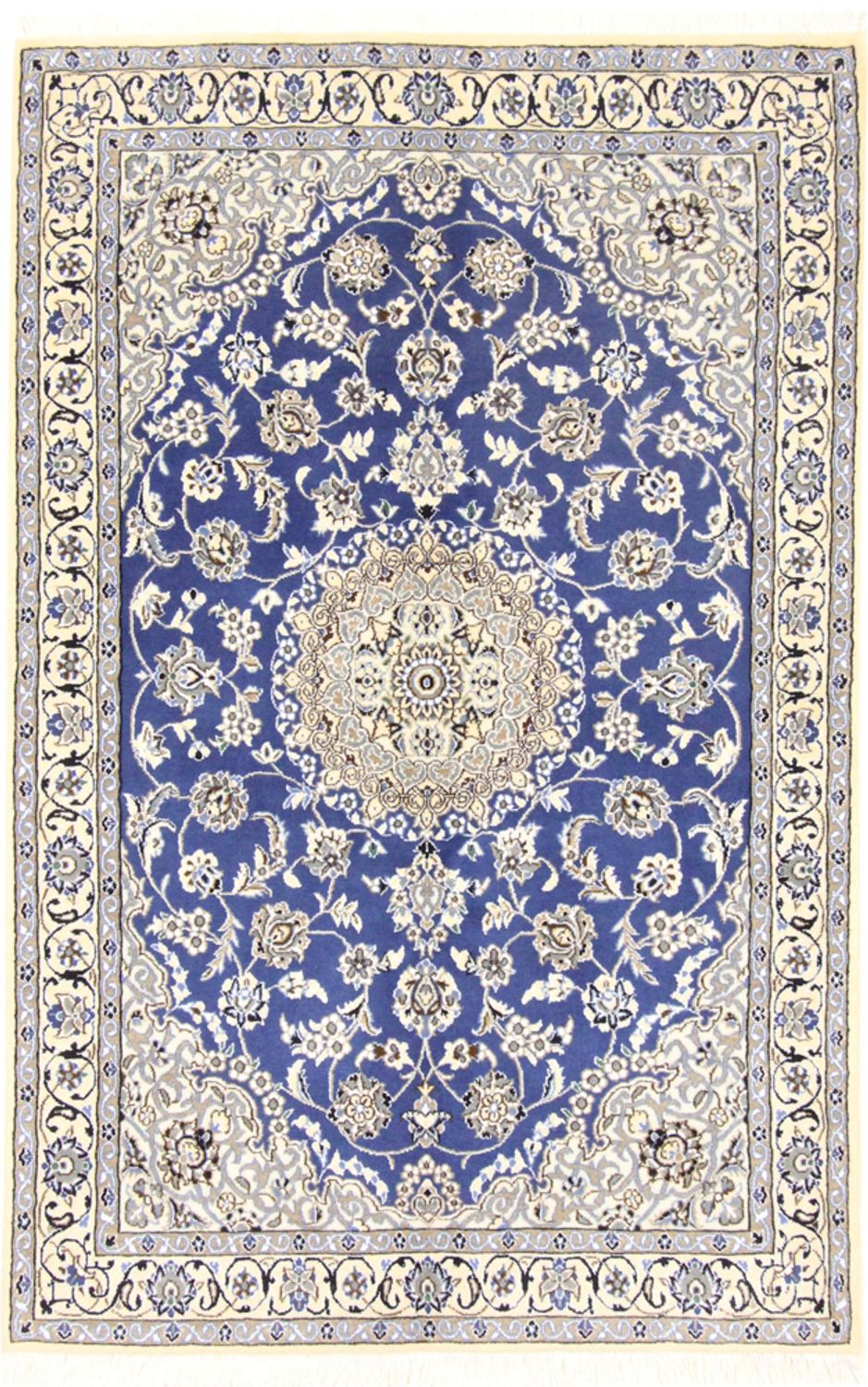 Persisk tæppe - Nain - Royal - 179 x 117 cm - blå