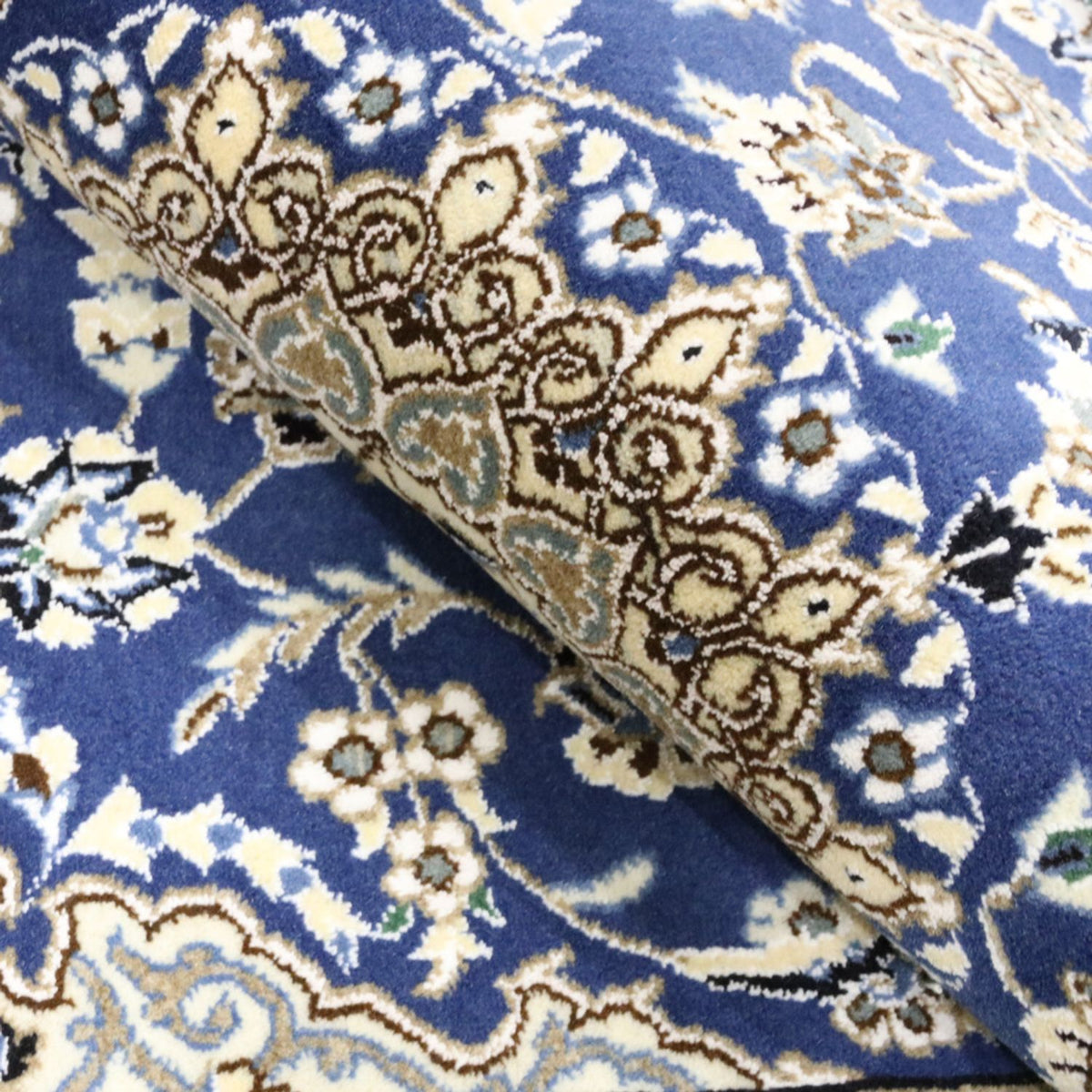 Persisk tæppe - Nain - Royal - 179 x 117 cm - blå