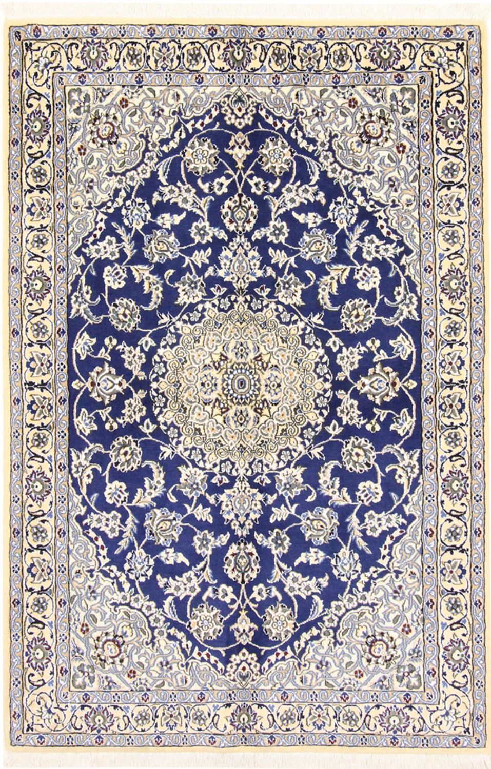 Persisk tæppe - Nain - Royal - 175 x 116 cm - blå