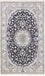 Persisk tæppe - Nain - Royal - 202 x 130 cm - mørkeblå