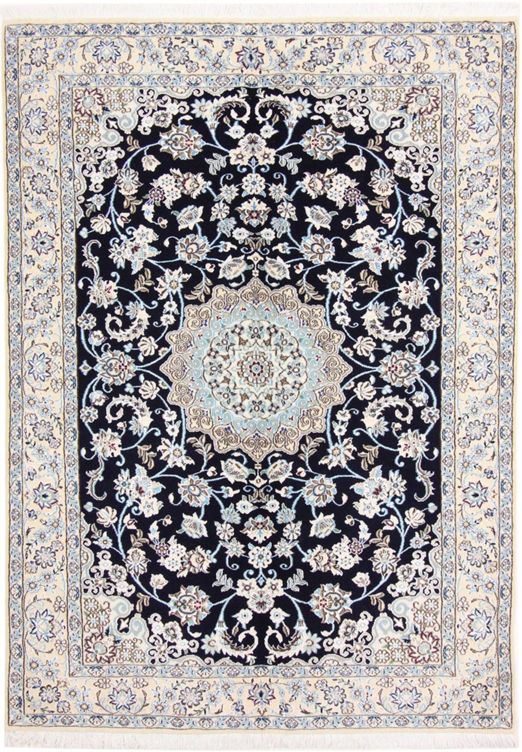 Persisk tæppe - Nain - Royal - 206 x 147 cm - vin rød