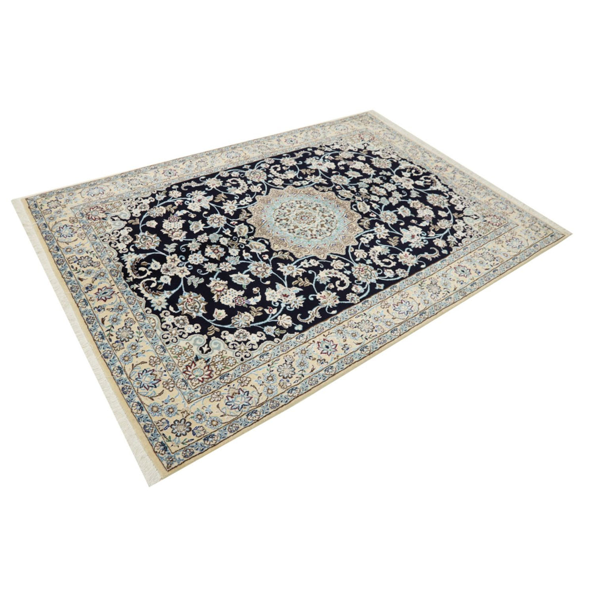 Persisk tæppe - Nain - Royal - 206 x 147 cm - vin rød