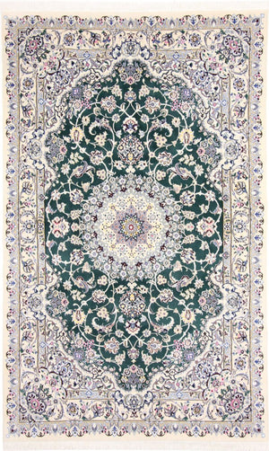 Persisk tæppe - Nain - Royal - 257 x 158 cm - grøn