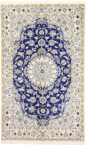 Persisk tæppe - Nain - Royal - 244 x 146 cm - blå