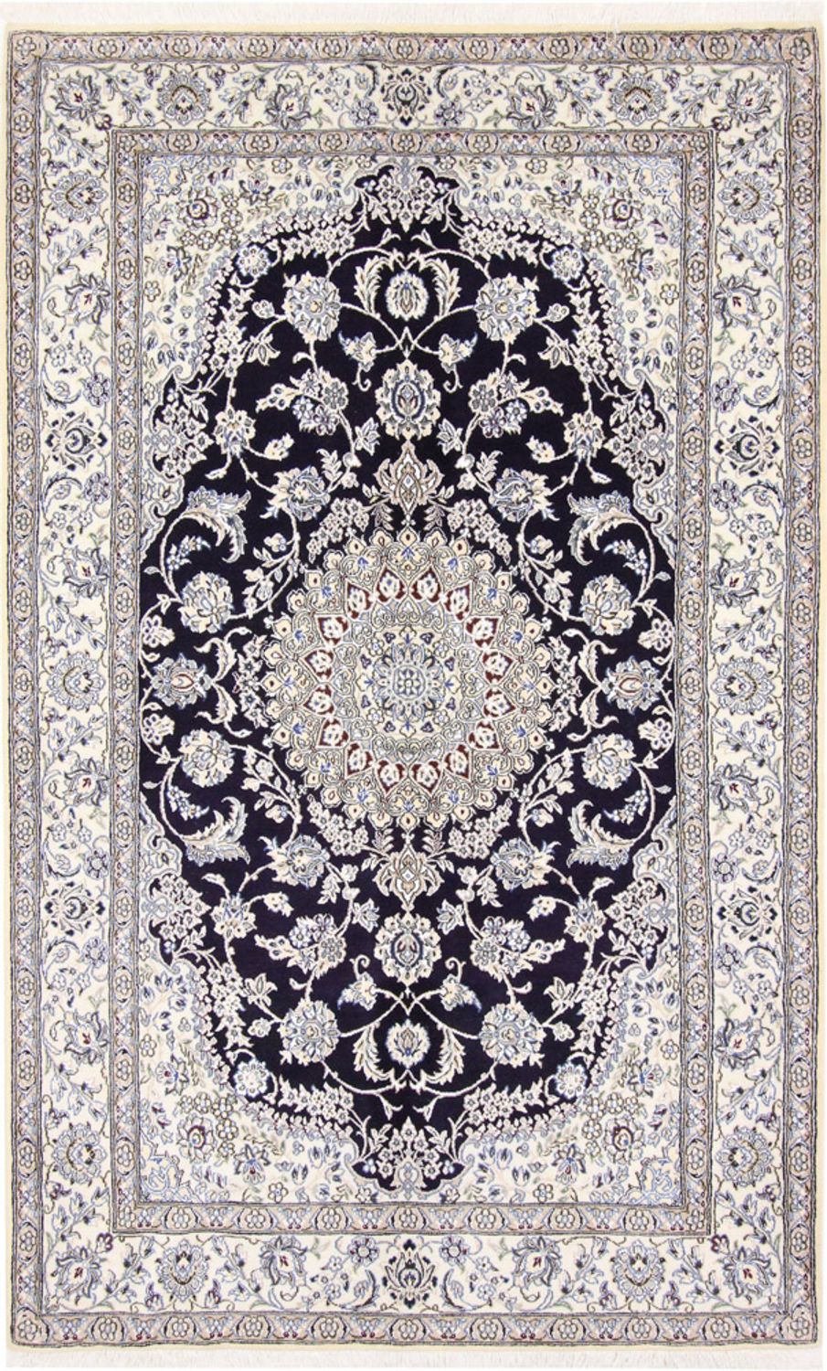 Persisk tæppe - Nain - Royal - 249 x 155 cm - mørkeblå