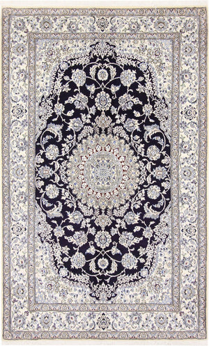 Persisk tæppe - Nain - Royal - 249 x 155 cm - mørkeblå