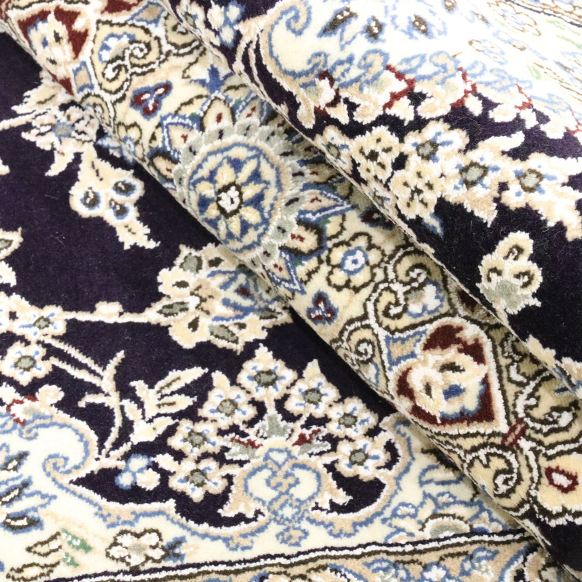 Persisk tæppe - Nain - Royal - 249 x 155 cm - mørkeblå