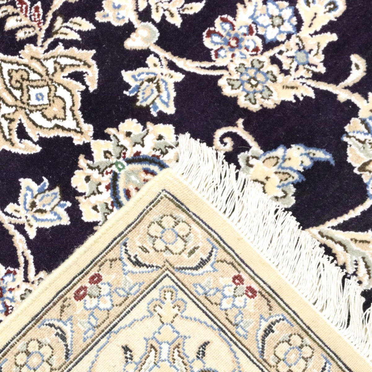 Persisk tæppe - Nain - Royal - 249 x 155 cm - mørkeblå