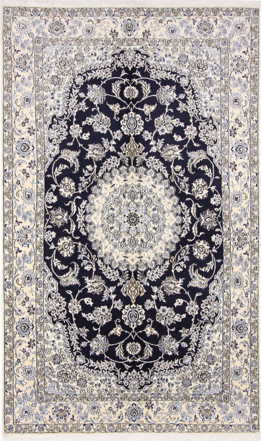 Persisk tæppe - Nain - Royal - 255 x 154 cm - mørkeblå